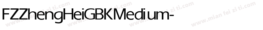 FZZhengHeiGBK Medium字体转换